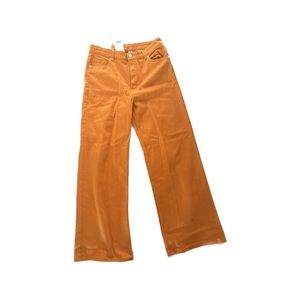 H&M High Waisted Twill Paints in Orange 🍊